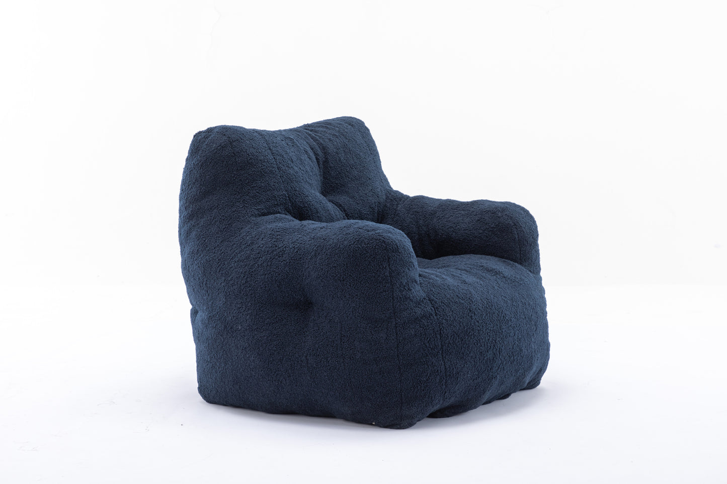 Teddy Fabric Tufted Bean Bag Chair