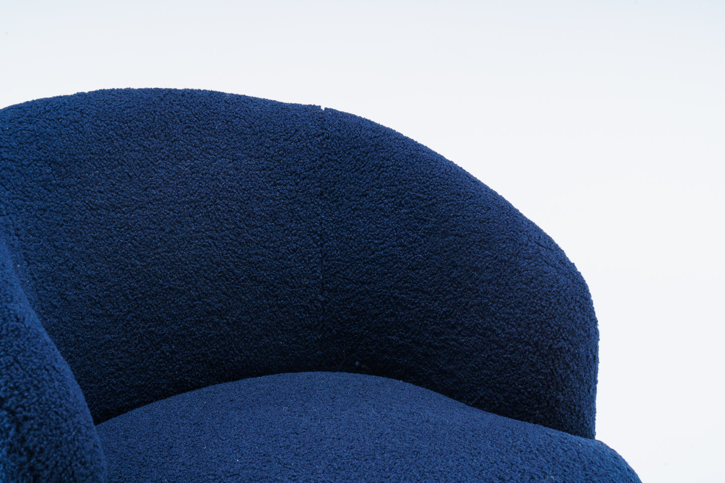 Teddy Fabric Swivel Accent Armchair