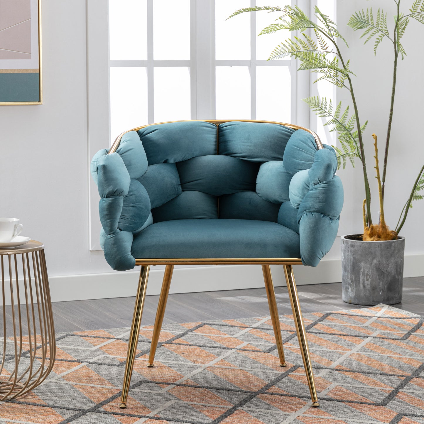 Luxury Leisure Velvet Single Sofa Chair