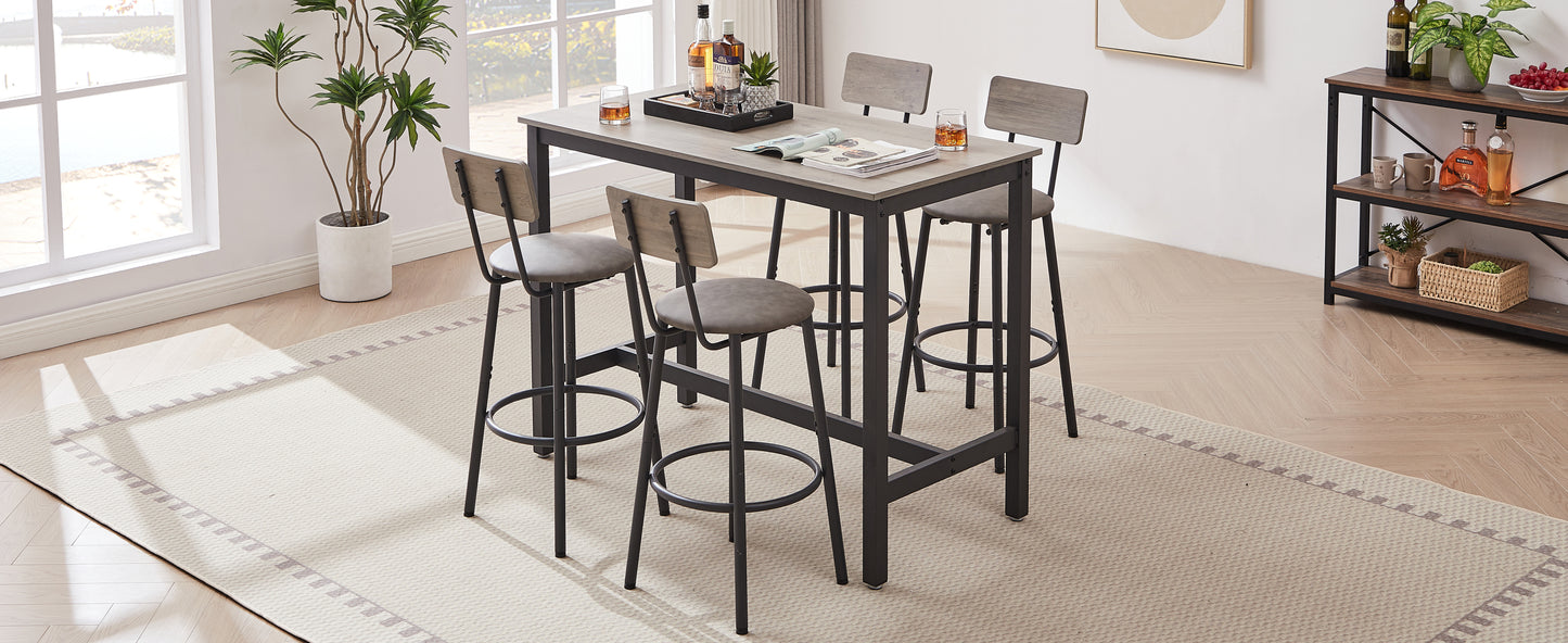 PU Soft Seat Bar Table Set