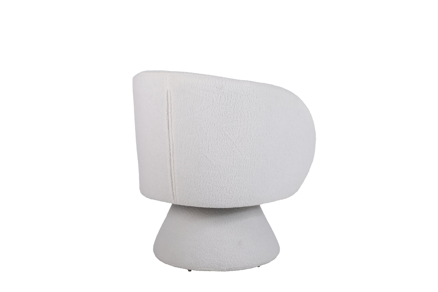 Linen Upholstered Swivel Barrel Chair