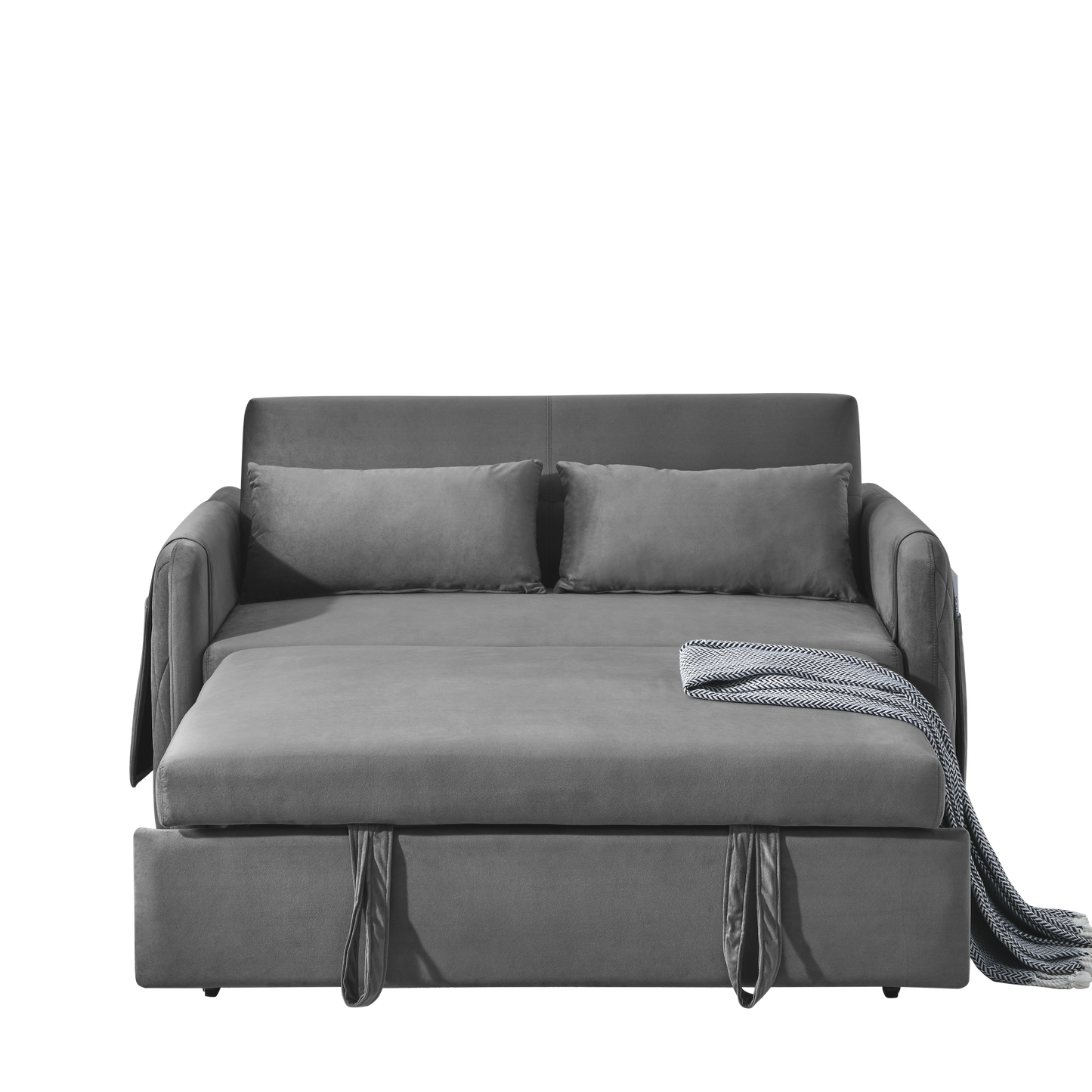 Convertible Velvet Sleeper Sofa Bed