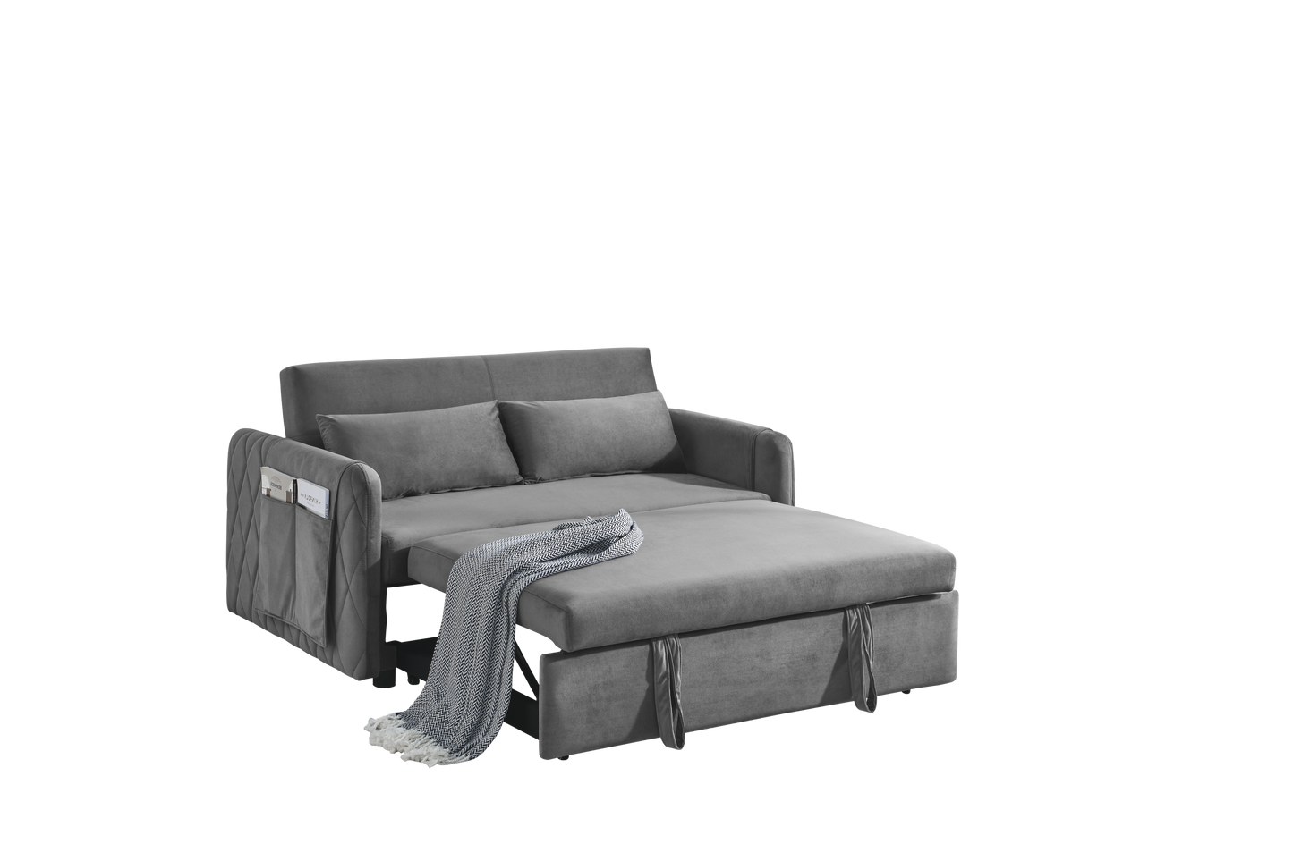 Convertible Velvet Sleeper Sofa Bed