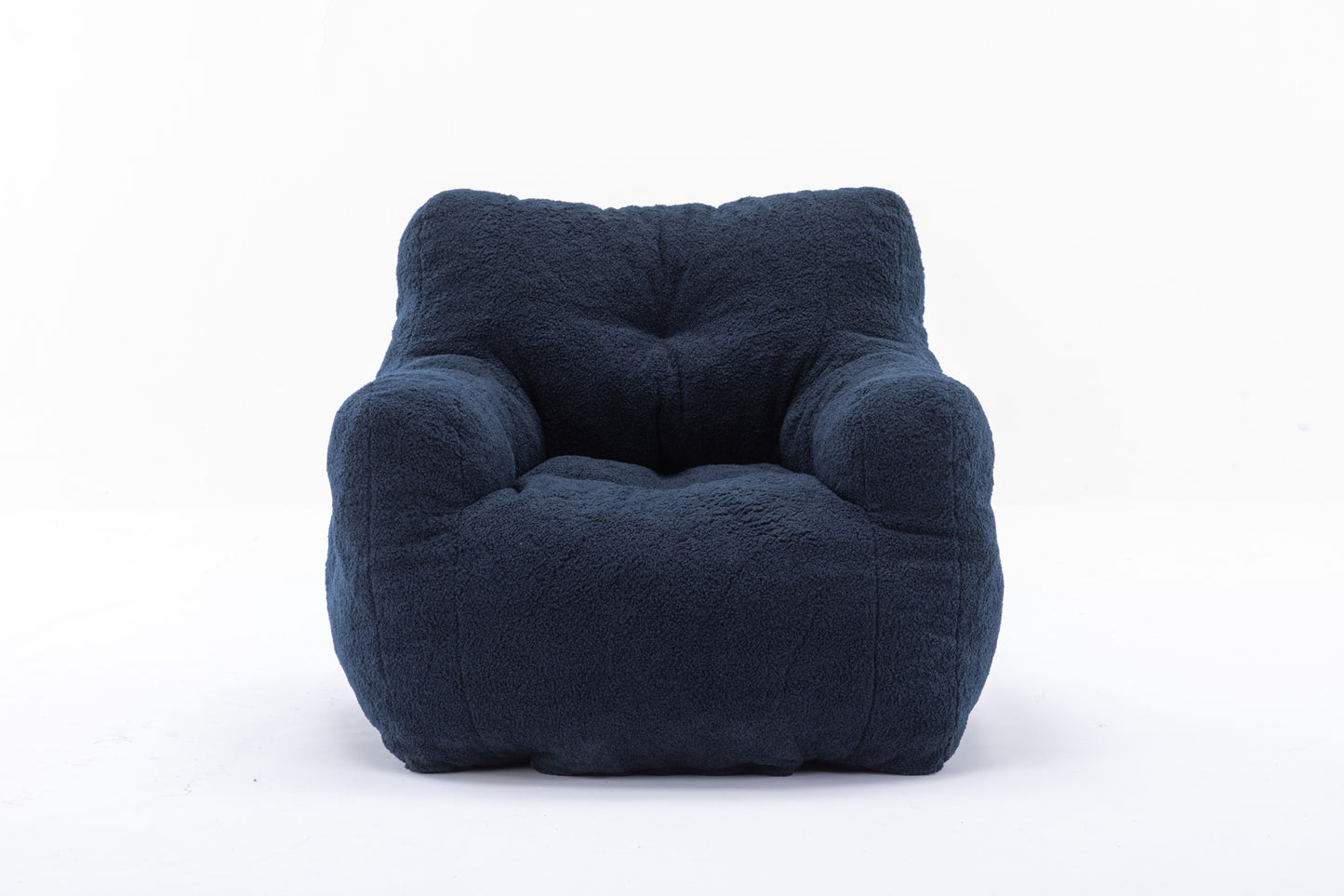 Teddy Fabric Tufted Bean Bag Chair
