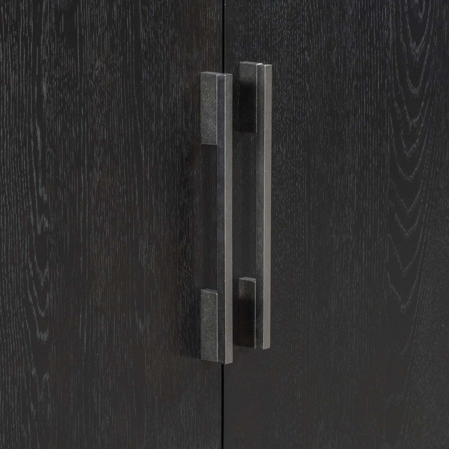 Modern Black Wooden Sideboard Cabinet