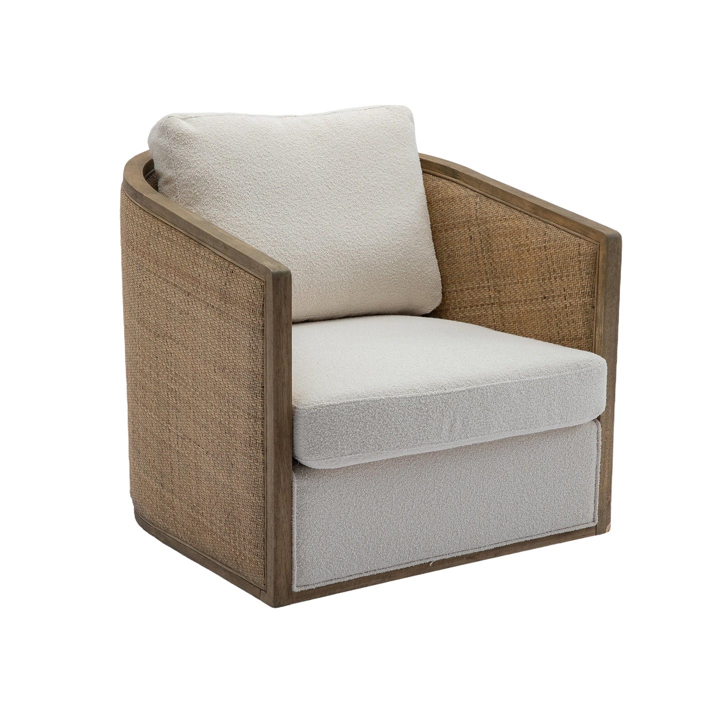 Coolmore Swivel Barrel Accent Chair