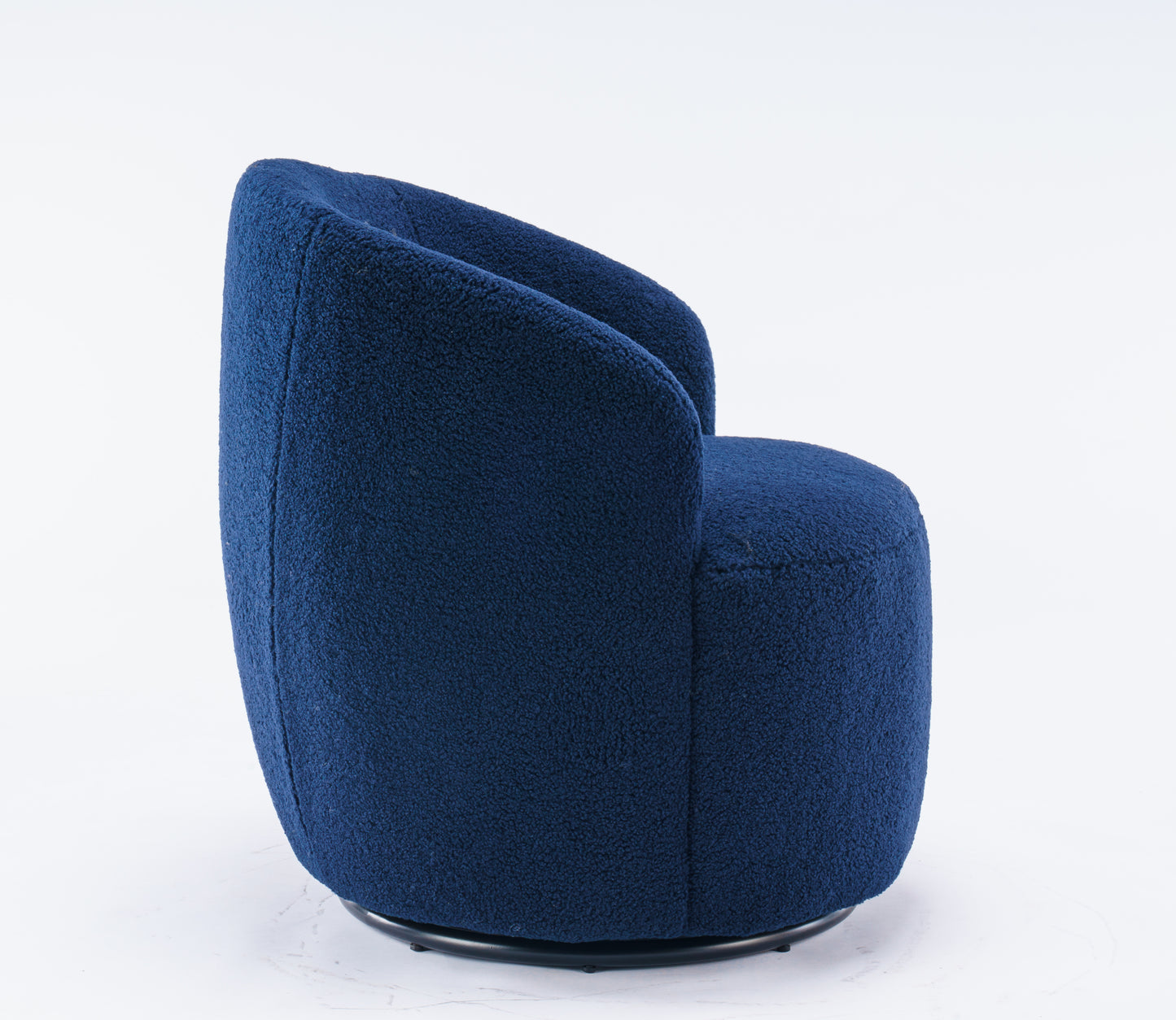 Teddy Fabric Swivel Accent Armchair