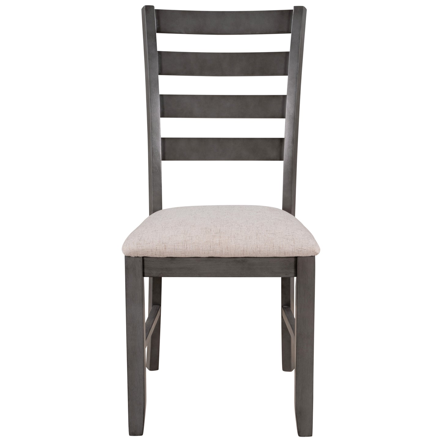 Modern Gray Solid Wood 6-Piece Dining Set