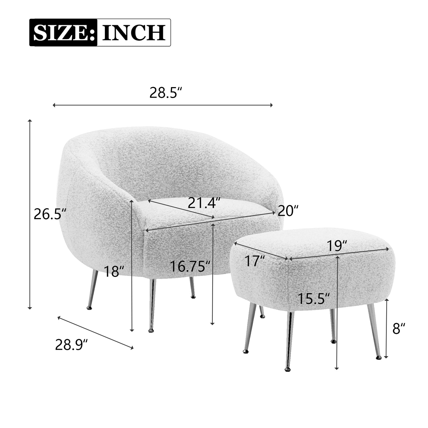 Orisfur Modern Comfy Leisure Accent Chair