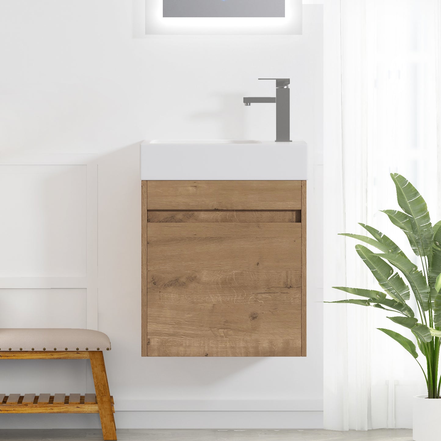18'' Wall Mounted Bathroom Vanity