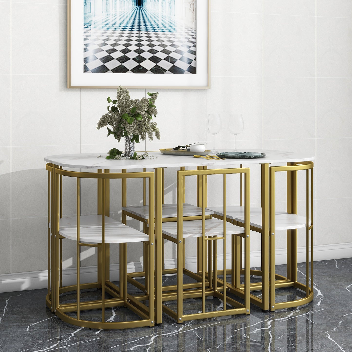 Glamour Dining Table Set