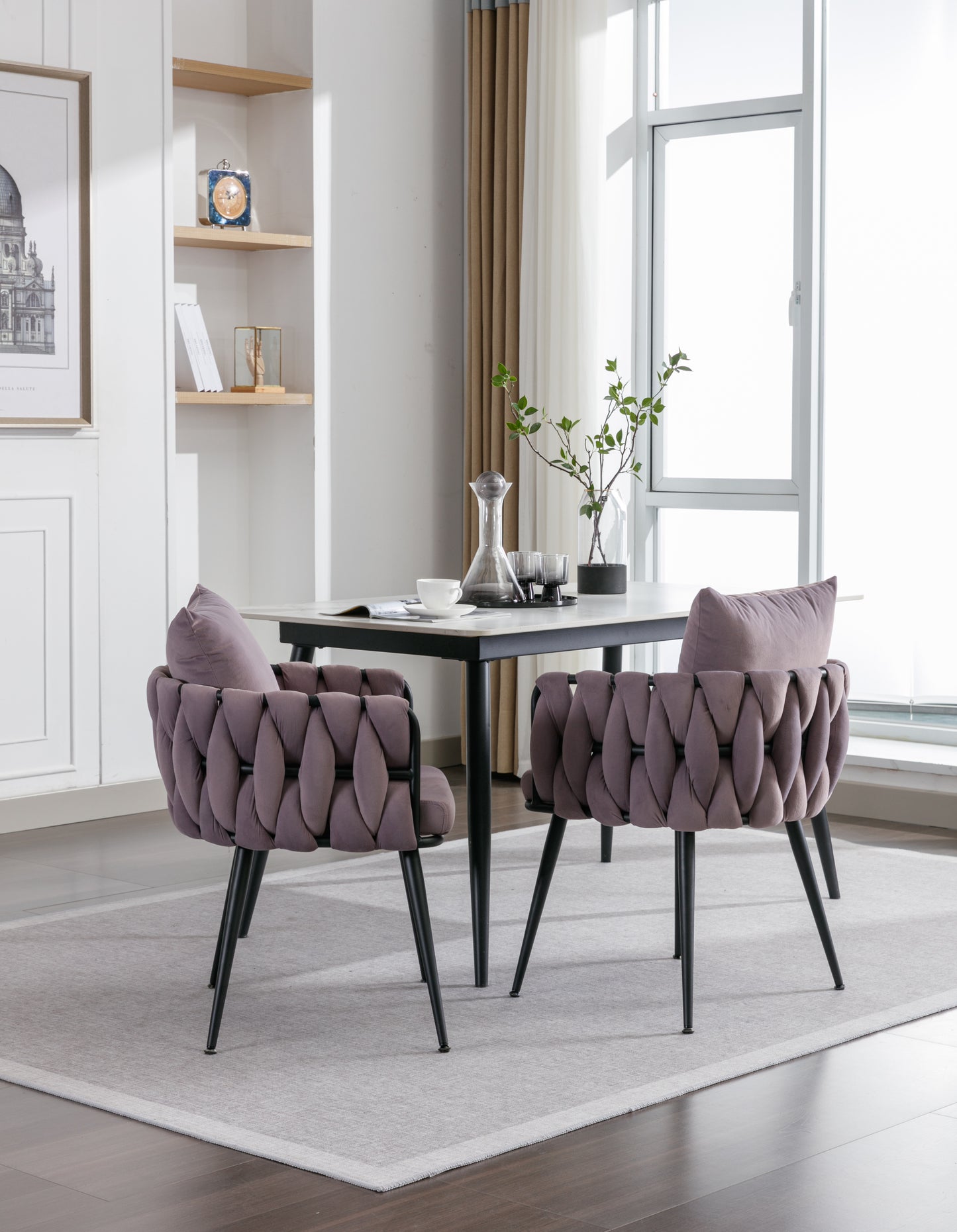 Modern Elegance Velvet Dining Chairs Set