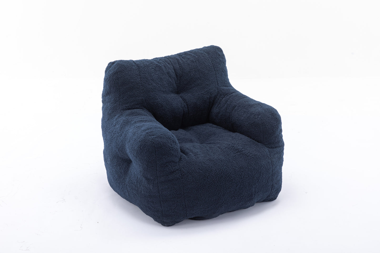 Teddy Fabric Tufted Bean Bag Chair