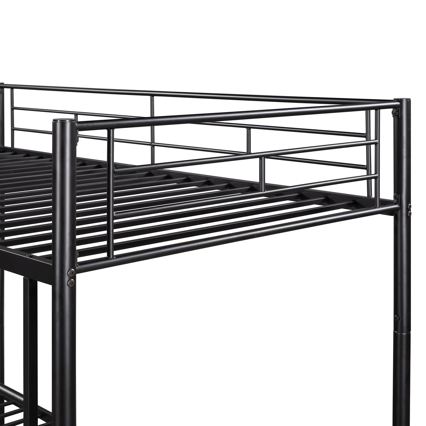 Twin Metal Bunk Bed -Black