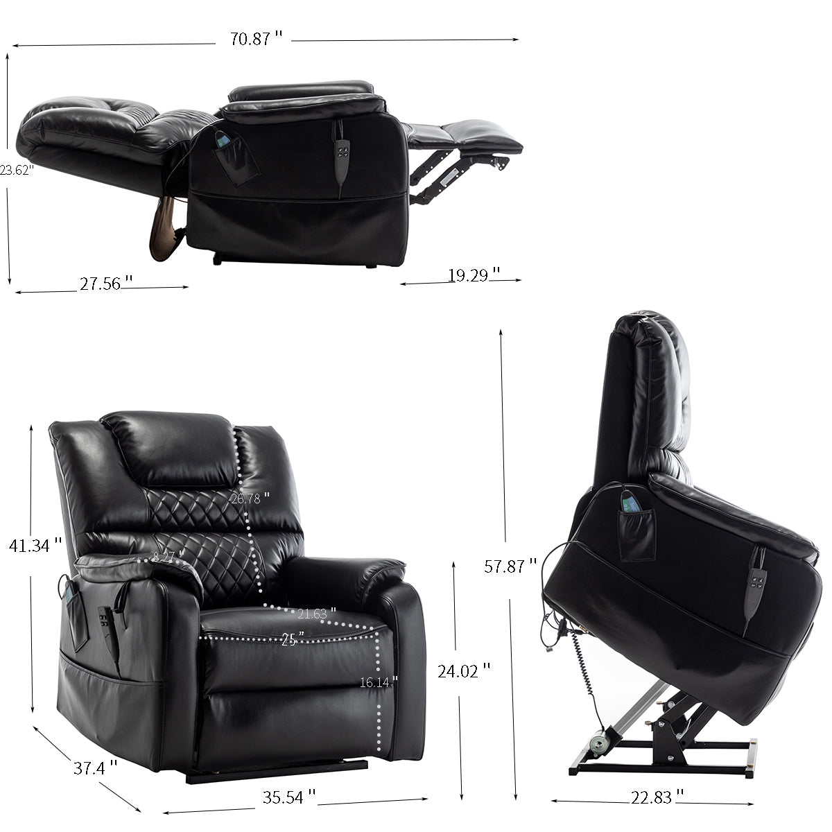Ergonomic Electric Lounge Chair - View 27 - MuMu