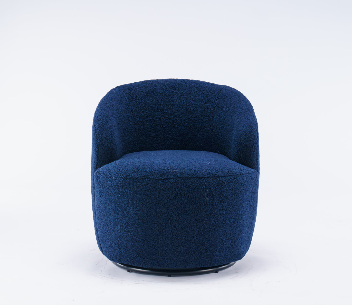 Teddy Fabric Swivel Accent Armchair