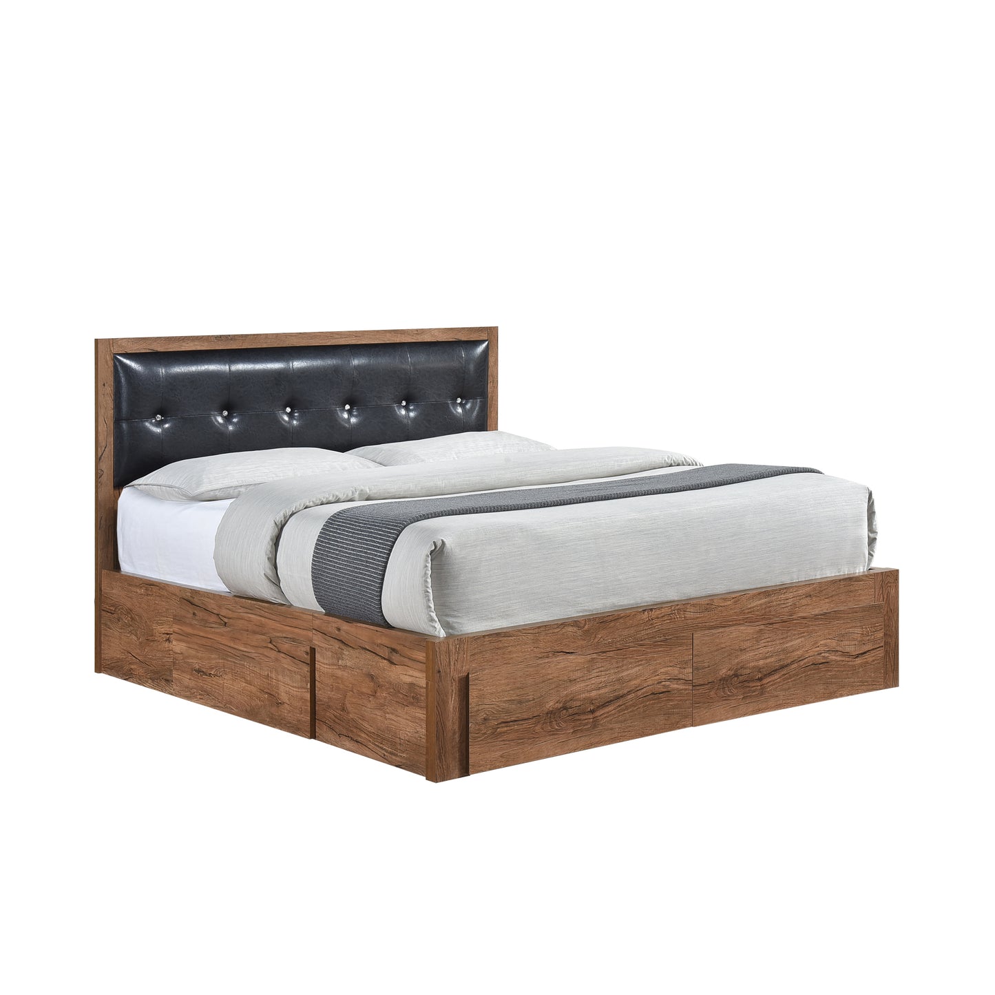Modern Simplicity Queen Size Wood Platform Bed