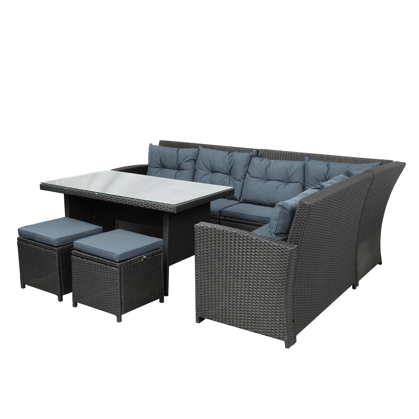 6-Piece Patio Outdoor Sectional Sofa