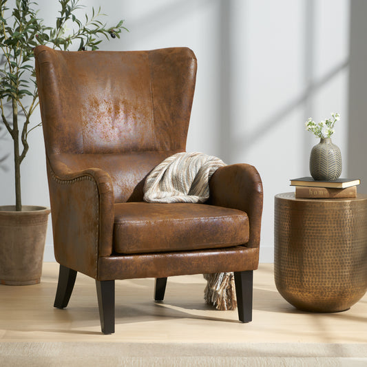 Luxurious Comfort The Hi-Back Studded Chair