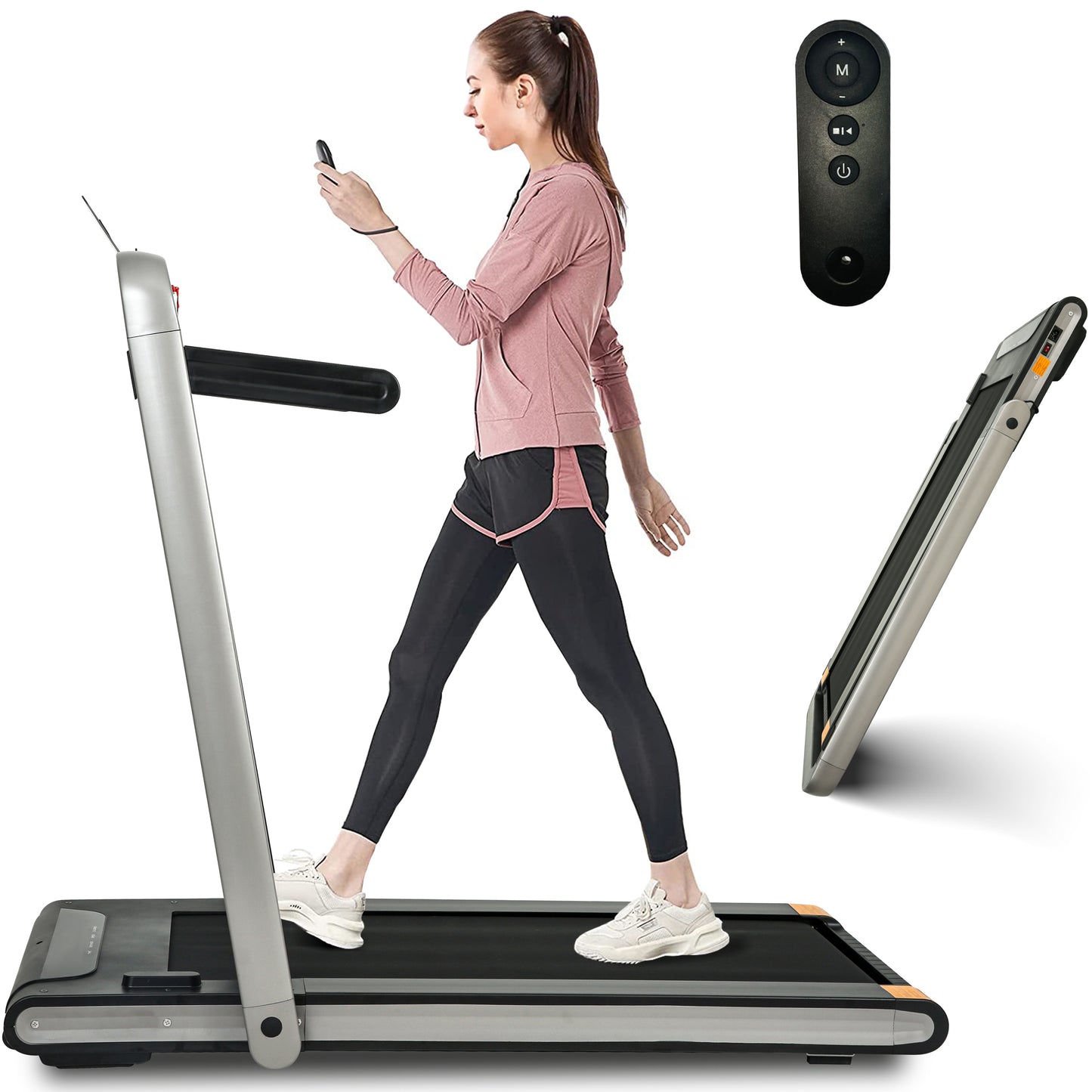 2 in 1 Under Desk 2.5HP Folding Treadmill