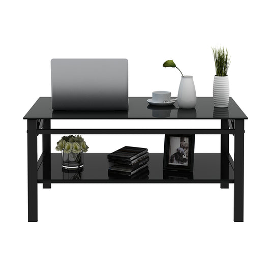 Glass Lift-Top Coffee Table - Hidden Storage Inside - MuMu
