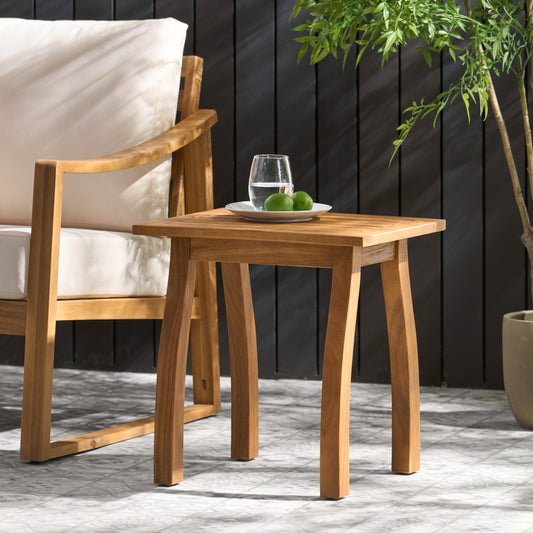 Selma End Table - Wood Accent Side Table - MuMu