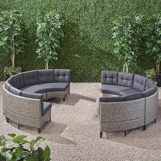 Outdoor 8-Seater Patio Sofa - Large Garden Seating - MuMu