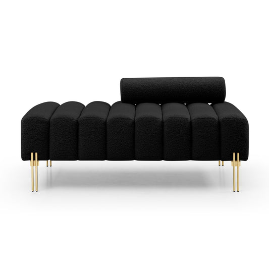 Sherpa Fabric Upholstered Bed Bench - Sherpa - MuMu