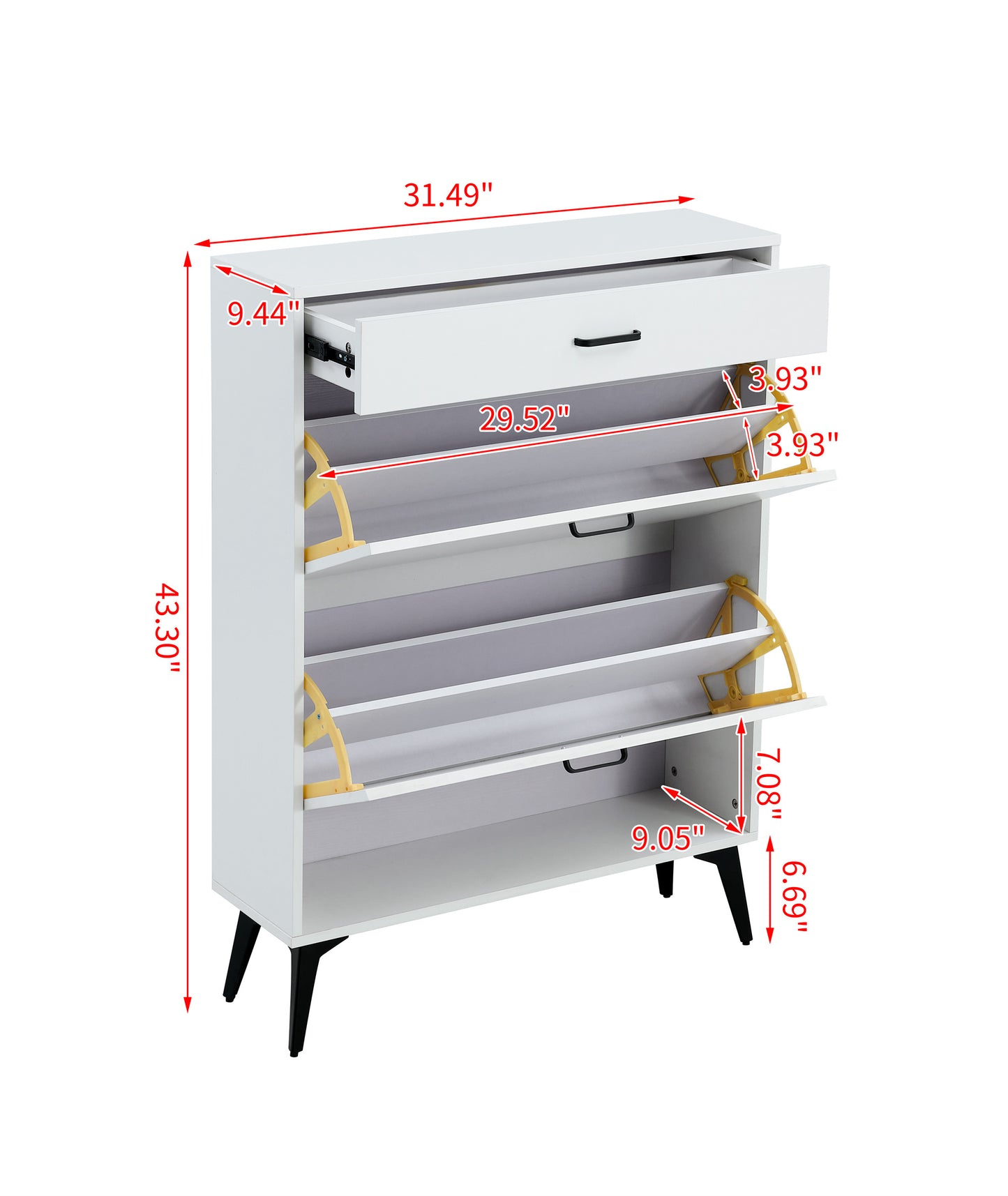 White Shoe Storage Cabinet