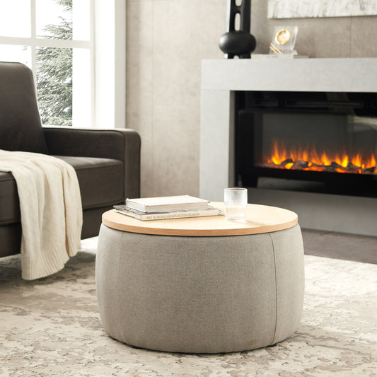 VersaStyle Round Storage Ottoman