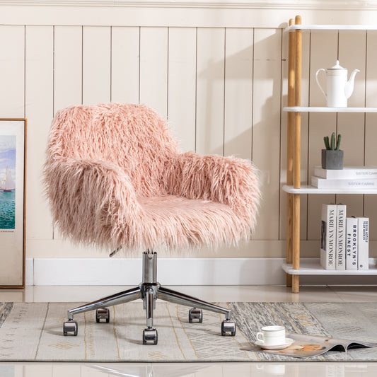 Faux Fur Makeup Vanity Chair - Vanity Chair - MuMu