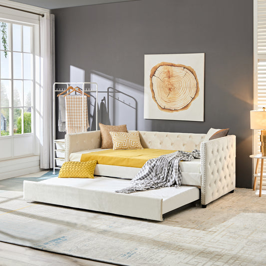 Double Duty Dream Daybed with Trundle Sofa