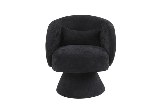 Round Barrel Accent Chair in Fabric