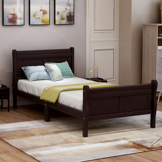 Wood Platform Frame Twin Bed
