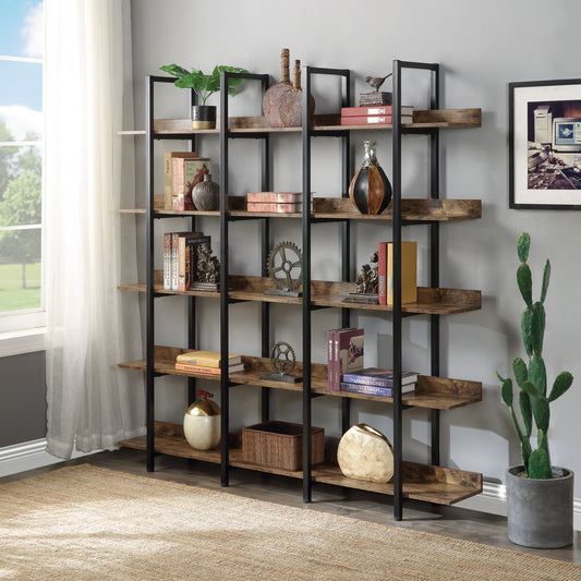Vintage Bookcase Home Office Open Bookshelf