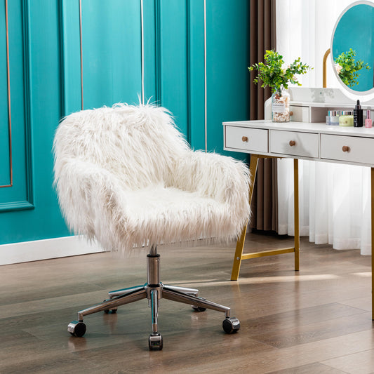 Faux Fur Fluffy Chair - Chair - MuMu