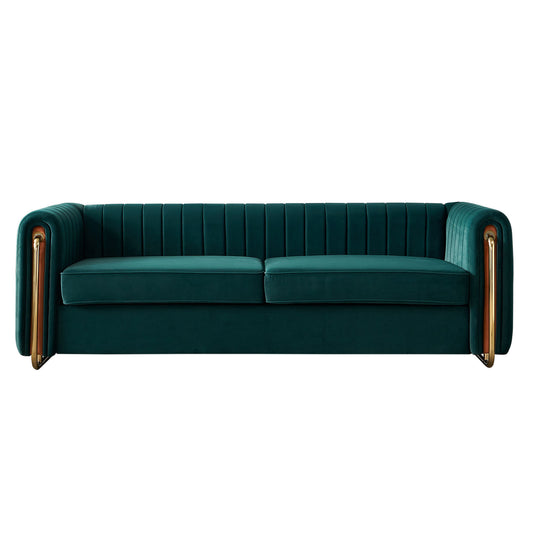 Contemporary Velvet Sofa Couch