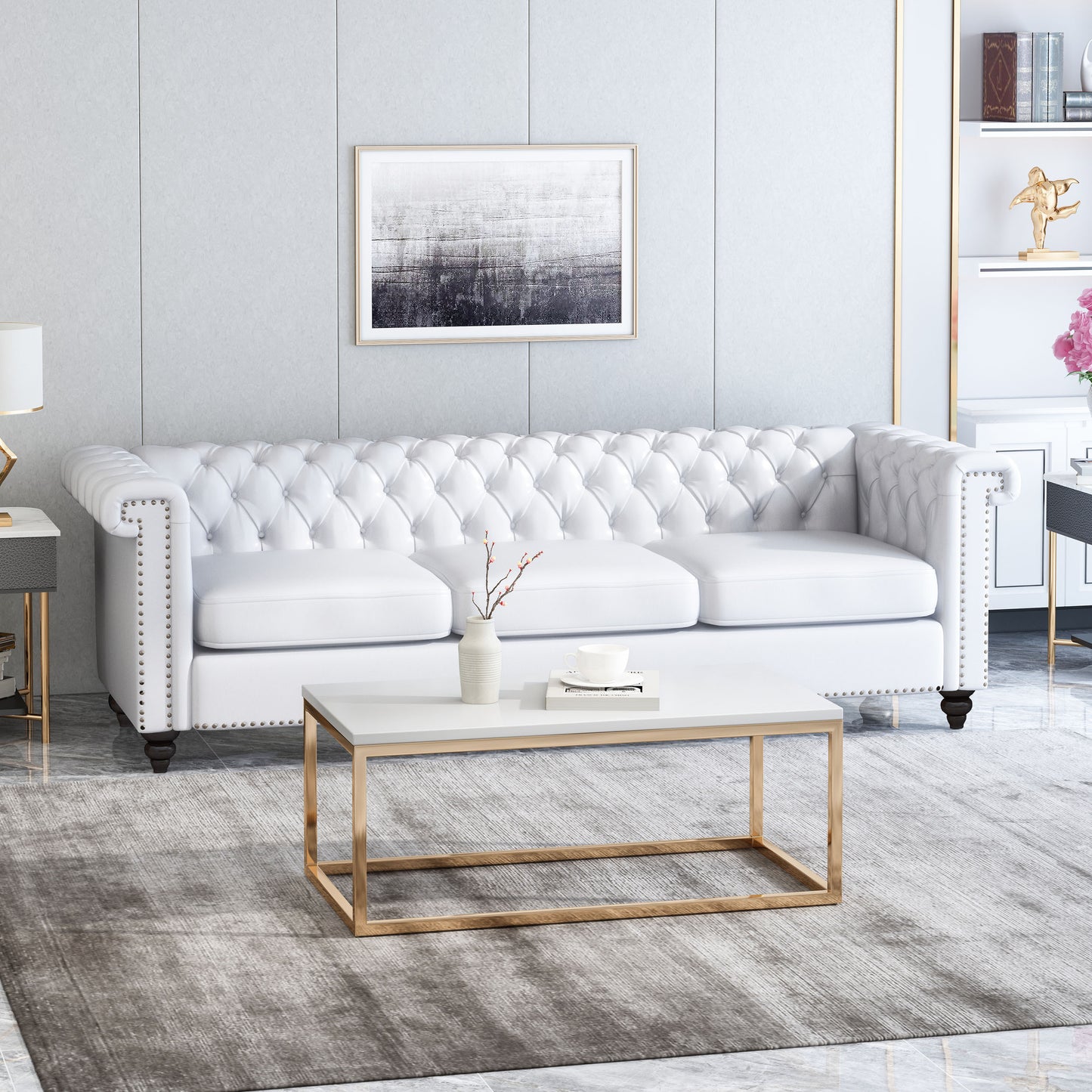 Modern Space-Saving 3-Seater Sofa