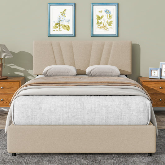 Hidden Storage Elevated Style Platform Bed