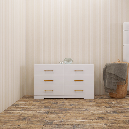 Golden Handle 6-Drawer Dresser - Dresser - MuMu