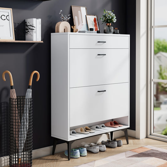 White Shoe Storage Cabinet