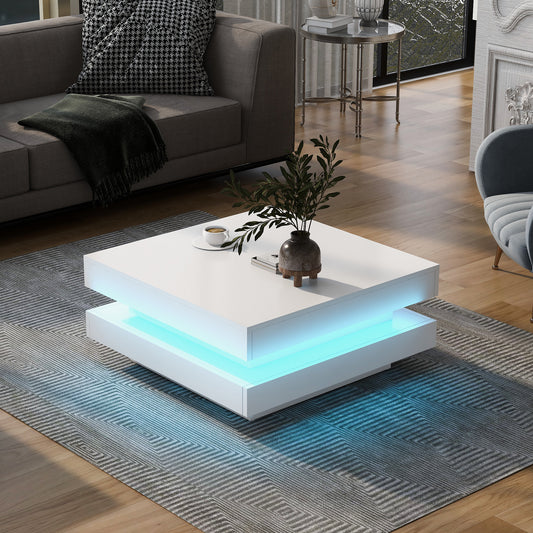 High Gloss LED Coffee Table - Coffee Table - MuMu