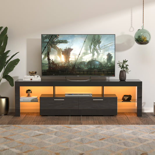 LED TV Stand with Remote Control Light Belt - MuMu