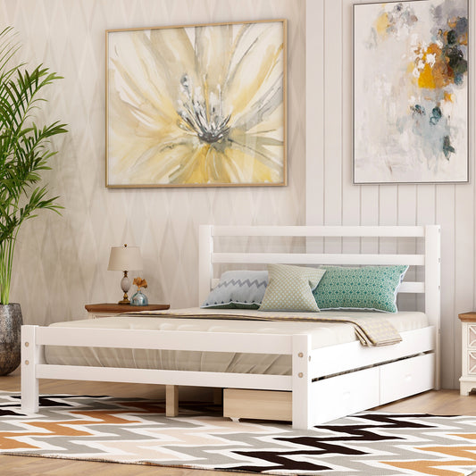 Serenity Storage Platform Bed with Drawers - Platform Bed - MuMu
